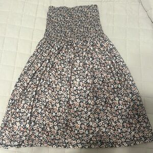 Floral Tube Top Dress